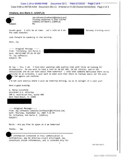 DOJ-OGR-00000505 page 1