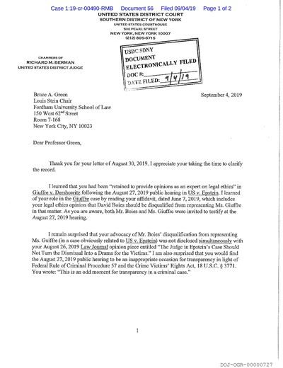 DOJ-OGR-00000727 page 1