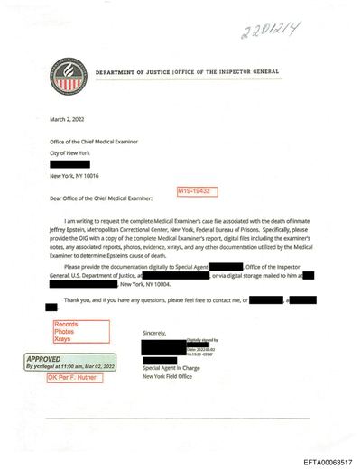 NYC Office of Chief Medical Examiner — Autopsy of Jeffrey Edward Epstein (M-19-019432) preview