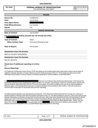 FBI Criminal Enterprise Intelligence — Los Angeles (804I-LA-3315657) preview