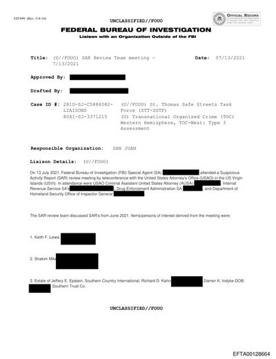 FBI San Juan Criminal Enterprise Intelligence — TOC-West Type 3 Assessment (804I-SJ-3371215) preview