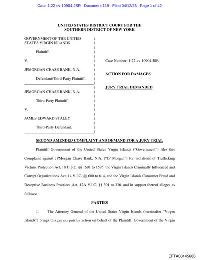 United States Virgin Islands v. JPMorgan Chase Bank, N.A. preview