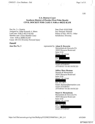 Victim Civil (S.D. Fla.) — 08-cv-80232 preview