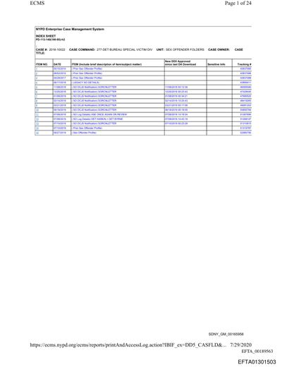 New York State Identification Number 04614879Q — Jeffrey Epstein (NYSID) preview