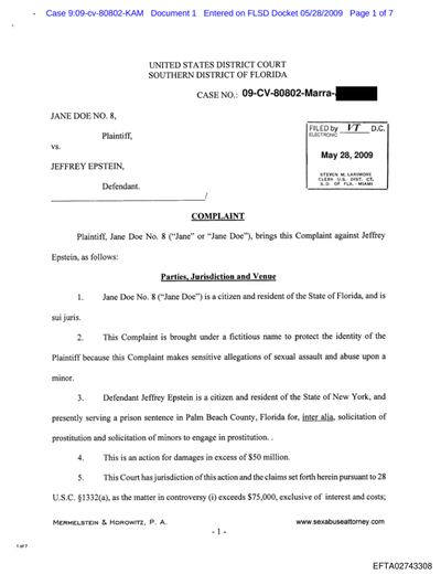 Victim Civil (S.D. Fla.) — 09-cv-80802 preview