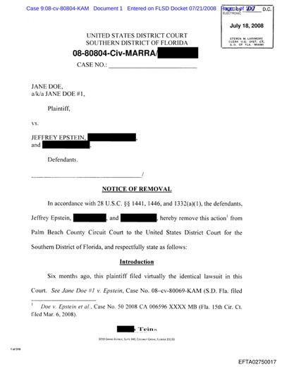 Victim Civil (S.D. Fla.) — 08-cv-80804 preview